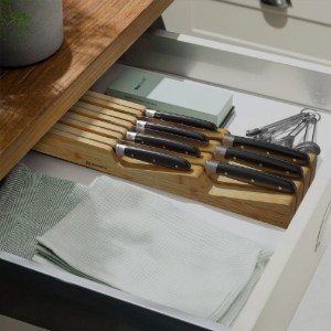 Suport depozitare cutite, bambus, 42,5 x 9,8 cm - Zokura