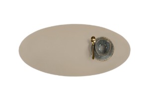Traversa masa, 33x70 cm, "Togo", Taupe - Tiseco