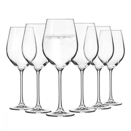Set 6 pahare apa, sticla cristalina, 580ml, "Splendour" - Krosno