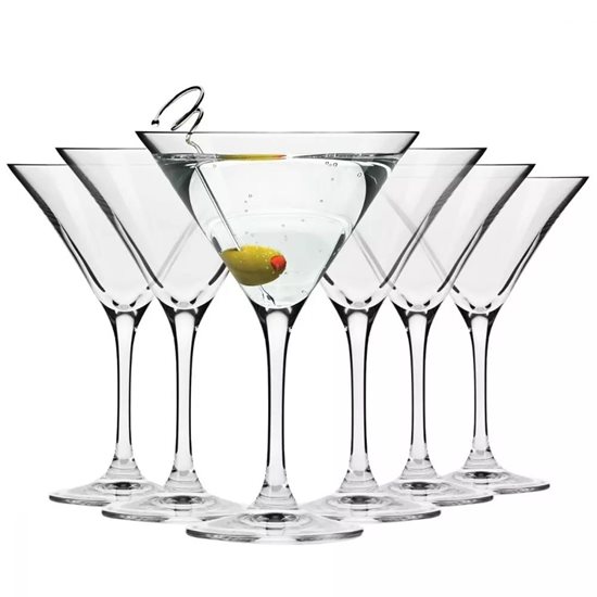 Set 6 pahare martini, sticla cristalina, 150ml, "Elite" - Krosno