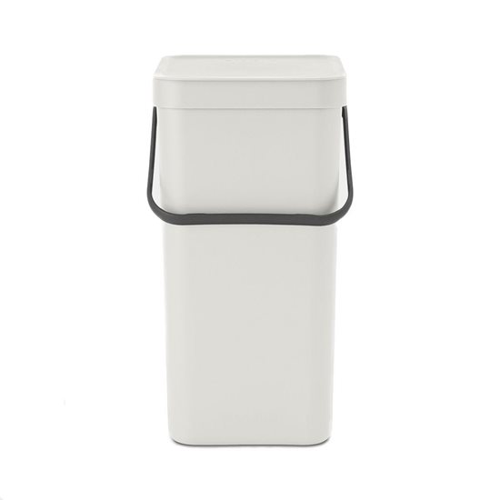 Cos de gunoi "Sort&Go", plastic, 16 L, Light Grey - Brabantia