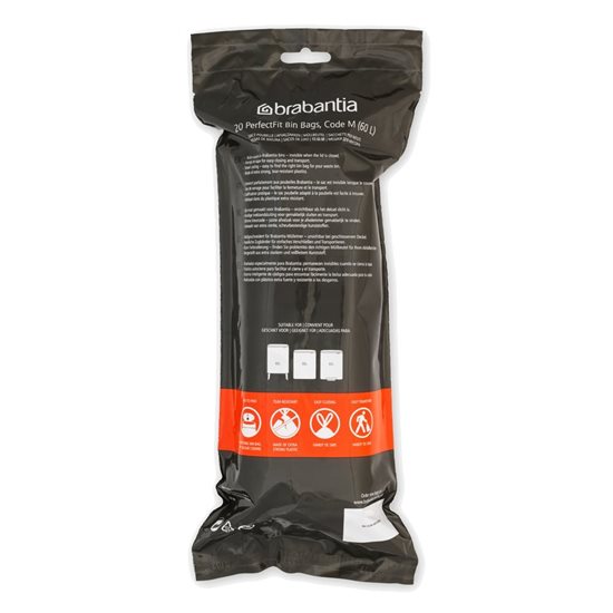 Saci de gunoi cod M, 60 L, 20 buc. - Brabantia