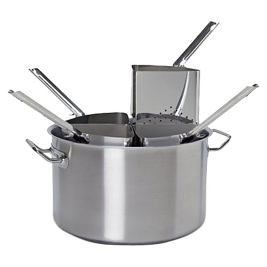 Set oala pentru fiert paste, 5 piese, inox, 36cm/17,3L - Ballarini