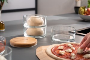 Set 3 caserole stivuibile din sticla termorezistenta, 970 ml - Ooni