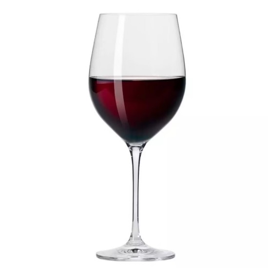 Set 6 pahare vin rosu, sticla cristalina, 530ml, "Harmony" - Krosno