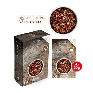 Set 4 pliculete piper rosu Sichuan, 4x10g, "Spices" - Peugeot