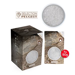 Set 7 pliculete de sare alba grunjoasa 7x50g, "Spices" - Peugeot