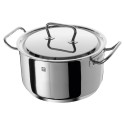 Oala inox, cu capac, 24cm/6L, 