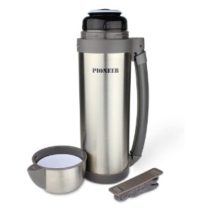 Termos vacuum, inox, 1,8 L, "Pioneer", Argintiu - Grunwerg