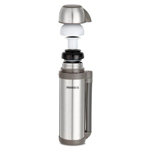 Termos vacuum, inox, 1,8 L, "Pioneer", Argintiu - Grunwerg