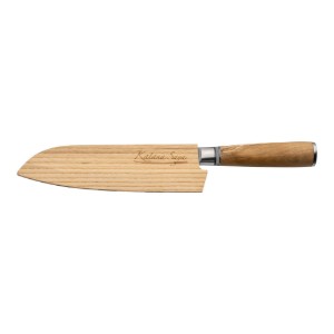 Cutit Santoku, otel, 18 cm, "Katana Saya" - Grunwerg