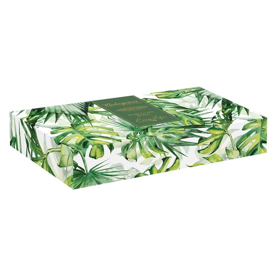 Bol portelan, 30 x 13 cm, "Tropical Leaves Green" - Nuova R2S