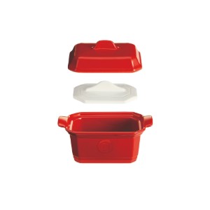Vas Terrine, ceramica, 19x12cm/0,63L, Burgundy - Emile Henry