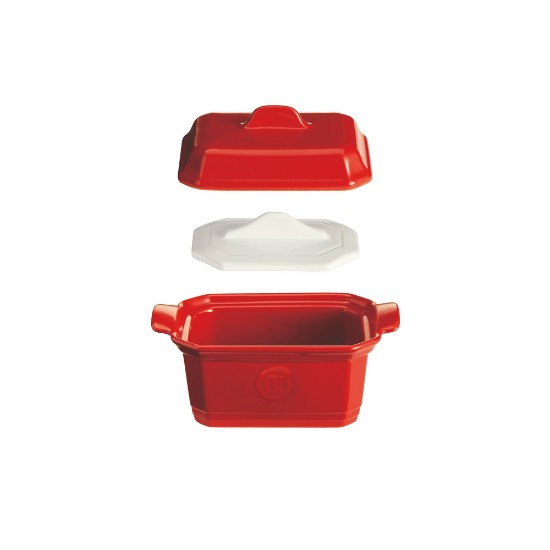 Vas Terrine, ceramica, 19x12cm/0,63L, Burgundy - Emile Henry