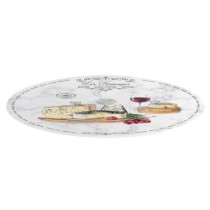 Platou rotativ, sticla, 32 cm, "Les Fromages" - Easy Life