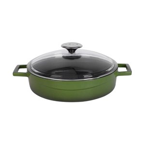 Cratita fonta, 24cm/2,47L "Glaze", Verde - LAVA