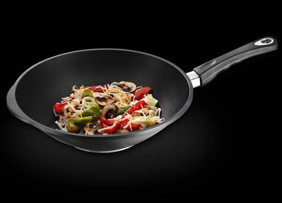 Tigaie wok, aluminiu, 32 cm, inductie - AMT Gastroguss