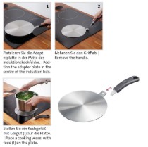 Dispozitiv (adaptor) pentru plite cu inductie, inox, 14cm - Westmark