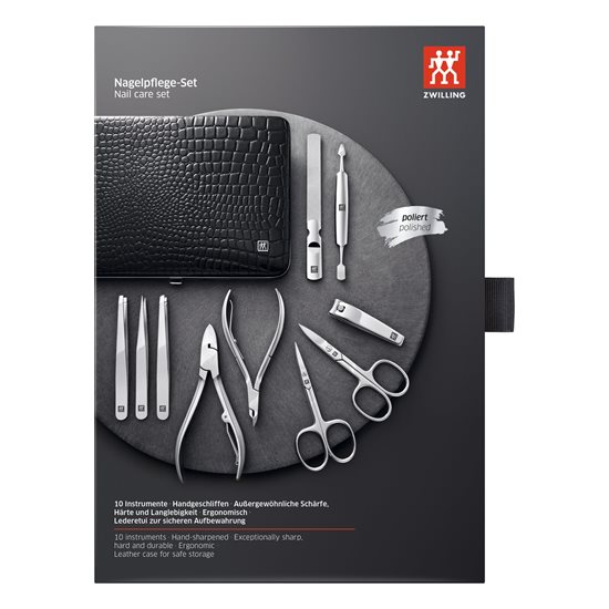 Set 10 piese inox, caseta neagra - Zwilling Classic Inox