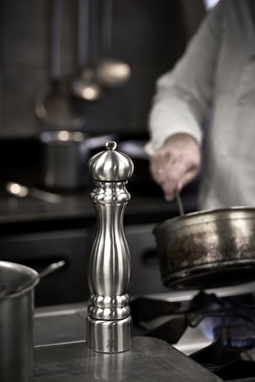 Rasnita pentru sare, inox, 18 cm "Paris Chef", Stainless Steel - Peugeot