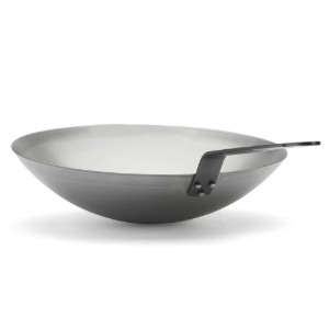 Tigaie wok, otel carbon, 35cm "CARBONE PLUS" - de Buyer
