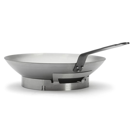 Tigaie wok, otel carbon, 35cm "CARBONE PLUS" - de Buyer