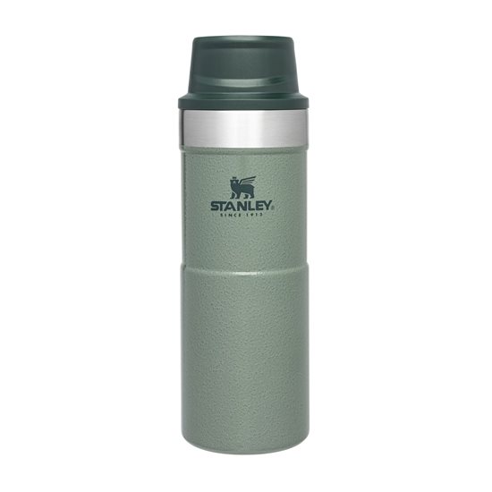 Cana calatorie, inox, 350ml, "Classic Trigger-Action", Hammertone Green - Stanley