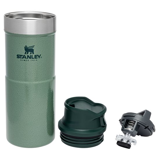 Cana calatorie, inox, 350ml, "Classic Trigger-Action", Hammertone Green - Stanley