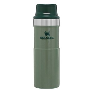 Cana calatorie, inox, 470ml, "Classic Trigger-Action", Hammertone Green - Stanley