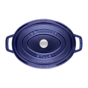 Oala Cocotte ovala, fonta, 33cm/6,7L, Dark Blue - Staub