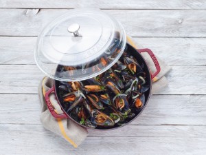 Cratita saute Braiser, fonta, 28cm/3,7L, Cherry - Staub