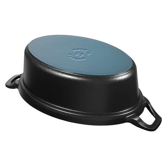 Oala Cocotte ovala, fonta, 23cm/1,7L "La Coquette", Black - Staub