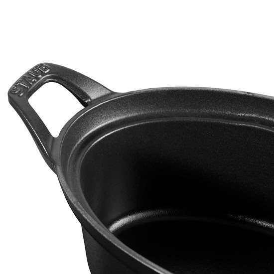 Oala Cocotte ovala, fonta, 23cm/1,7L "La Coquette", Black - Staub