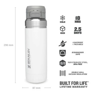 Sticla apa, inox, 1,06L, "Go Quick", Polar - Stanley