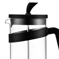Cafetiera sticla, 1L, "Café Olé Style", Negru - Grunwerg