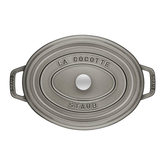 Oala Cocotte ovala, fonta, 27cm/3,2L, Graphite Grey - Staub