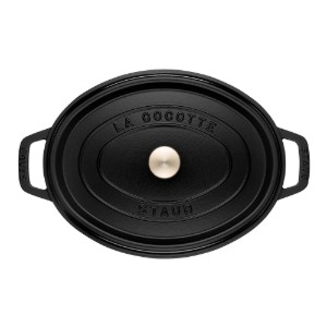 Oala Cocotte ovala, fonta, 27cm/3,2L, Black - Staub