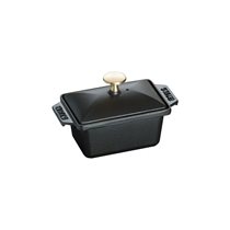 Vas Terrine, fonta, 15x11 cm, Black - Staub