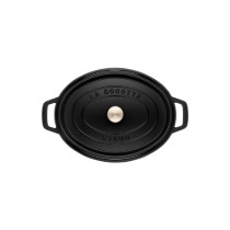Oala Cocotte ovala, fonta, 17cm/1L, Black - Staub