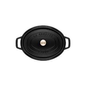 Oala Cocotte ovala, fonta, 17cm/1L, Black - Staub