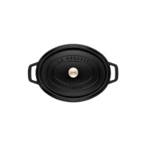 Oala Cocotte ovala, fonta, 15cm/0,6L, Black - Staub