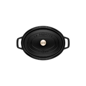 Oala Cocotte ovala, fonta, 15cm/0,6L, Black - Staub