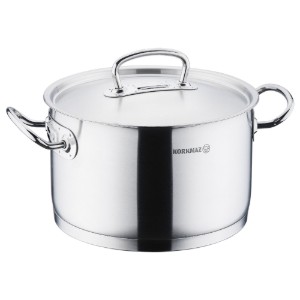 Cratita adanca inox, cu capac, 28cm/10,2L, "Proline" - Korkmaz