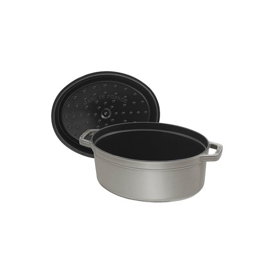 Oala Cocotte ovala, fonta, 15cm/0,6L, Graphite Grey - Staub