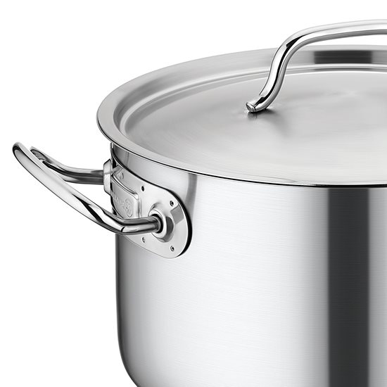 Cratita adanca inox, cu capac, 20cm/3,6L, "Proline Gastro" - Korkmaz