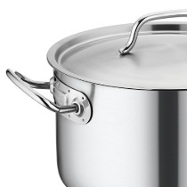 Cratita adanca inox, cu capac, 32cm/15L, "Proline Gastro" - Korkmaz