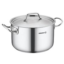 Cratita adanca inox, cu capac, 40cm/31L, "Proline Gastro" - Korkmaz