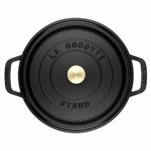 Oala Cocotte fonta, 34cm/12,6L, Black - Staub