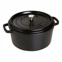 Oala Cocotte fonta, 34cm/12,6L, Black - Staub