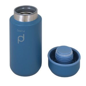 Termos inox, 350 ml, "DrinkPod", Steel Blue - Grunwerg